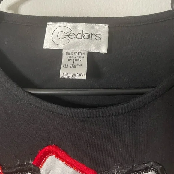 Vintage Cedars Sequin and Beaded Vegas Casino Cotton Sweater Size L - Picture 8 of 9